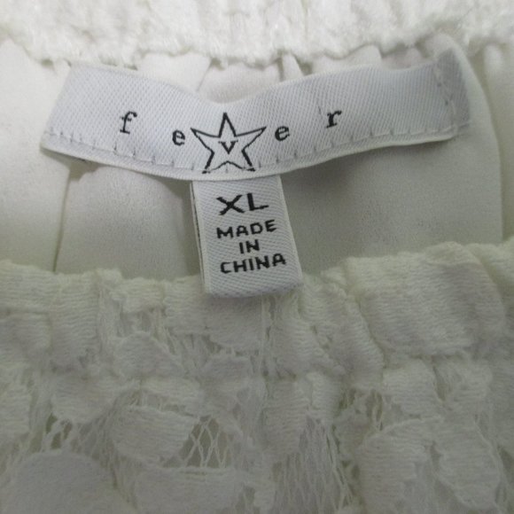 Fever NEW Dress Romantic Boho Cream Color Lace Dress with stretch size XL - Picture 2 of 9